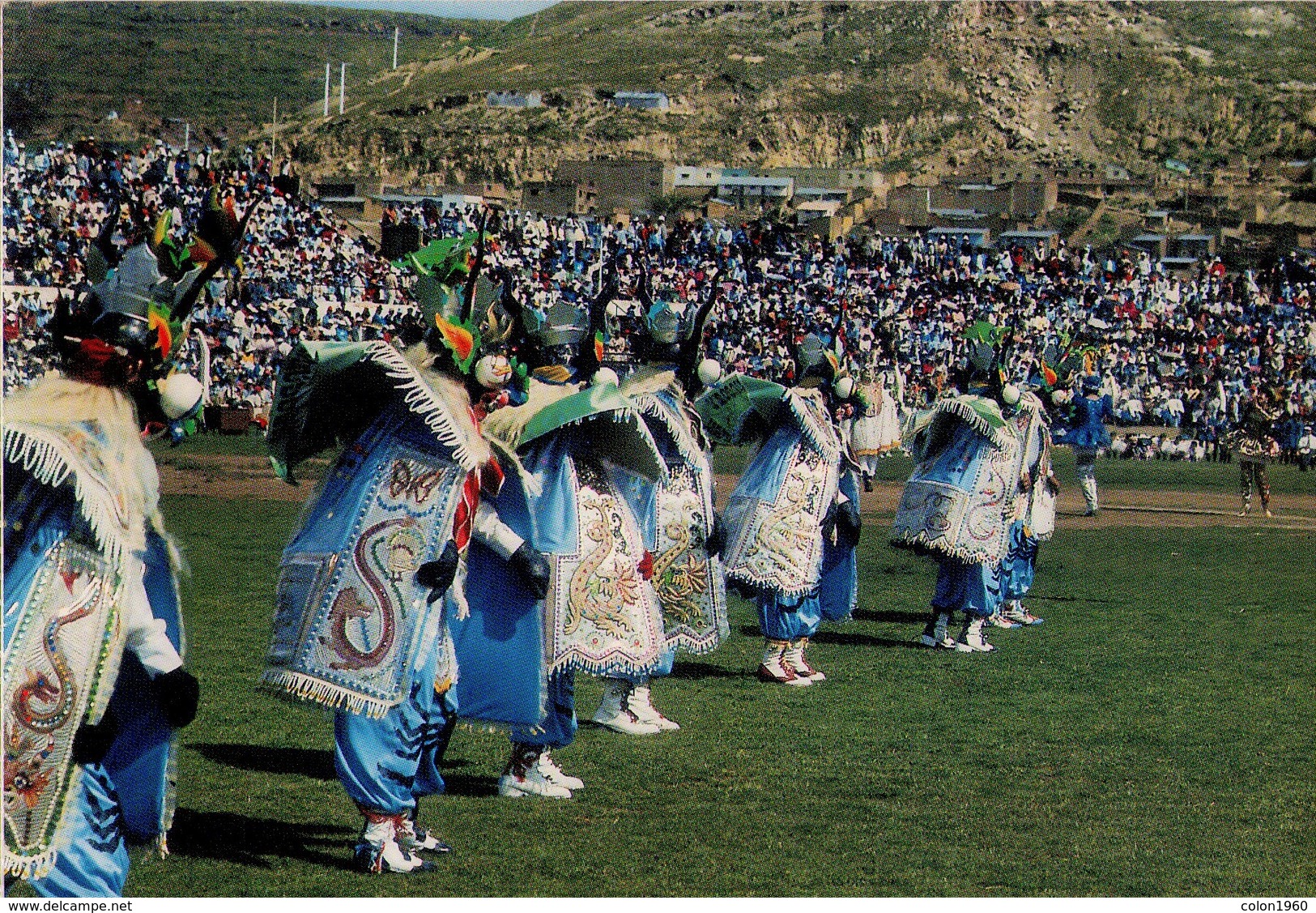 PERU. PUNO. CONJUNTO DE "LA DIABLADA" - DANCERS OF "LA DIABLADA". (551) - Perú