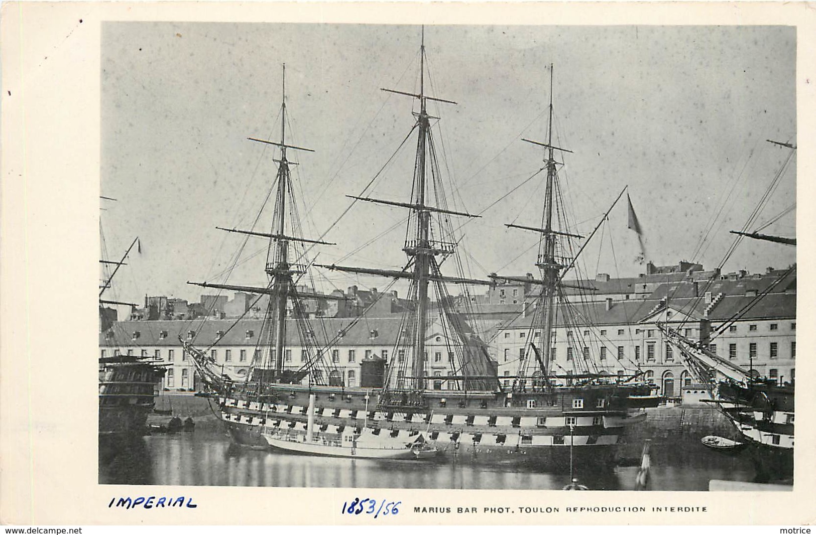 BATEAUX DE GUERRE - Vaisseau Mixte "Impérial" (éditeur Marius Toulon). - Guerre