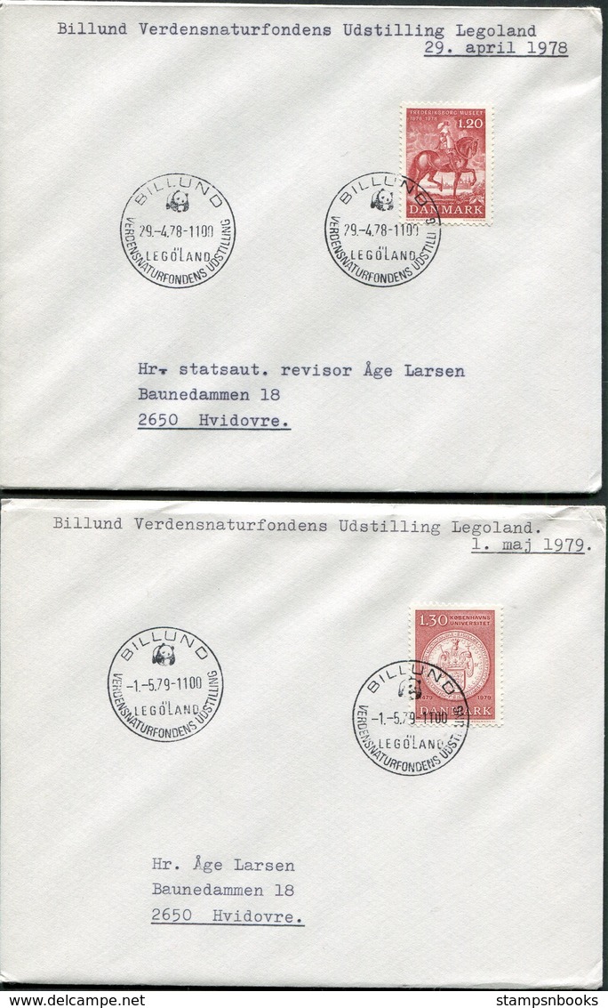 1978-84 Denmark X 6 Billund Legoland Postmark Covers. - Covers & Documents