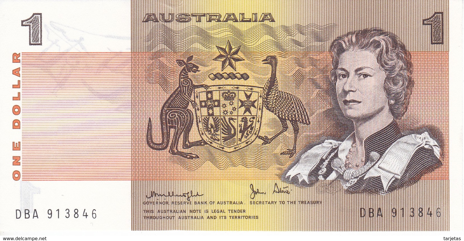 BILLETE DE AUSTRALIA DE 1 DOLLAR DEL AÑO 1983 SIN CIRCULAR   (BANKNOTE) UNCIRCULATED - 1974-94 Australia Reserve Bank