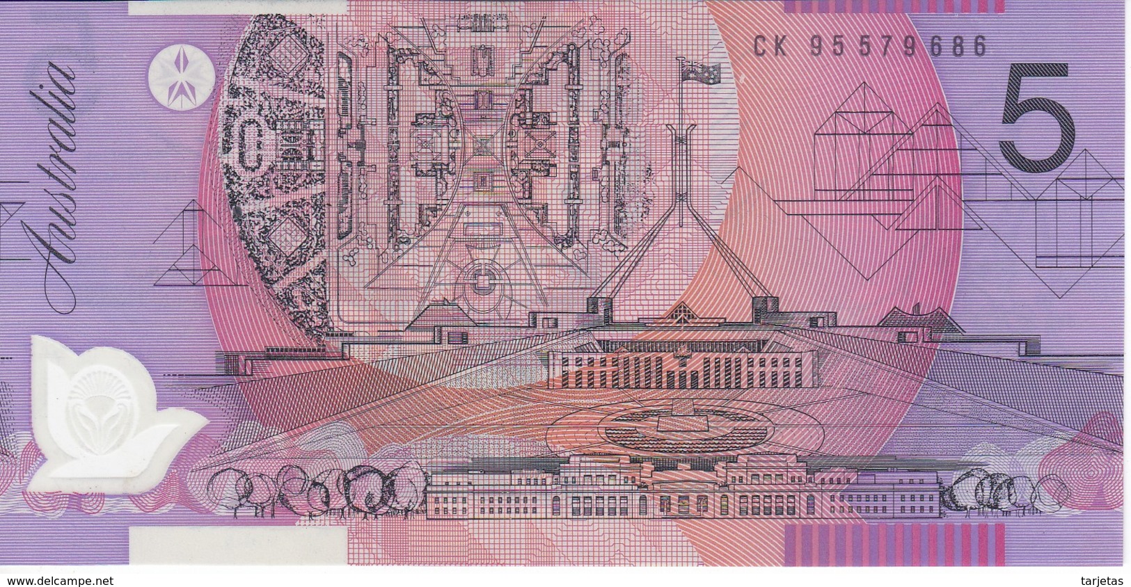 BILLETE DE AUSTRALIA DE 5 DOLLARS DEL AÑO 1995 DE POLIMERO CALIDAD EBC (XF) (BANKNOTE) - 2005-... (billetes De Polímero)