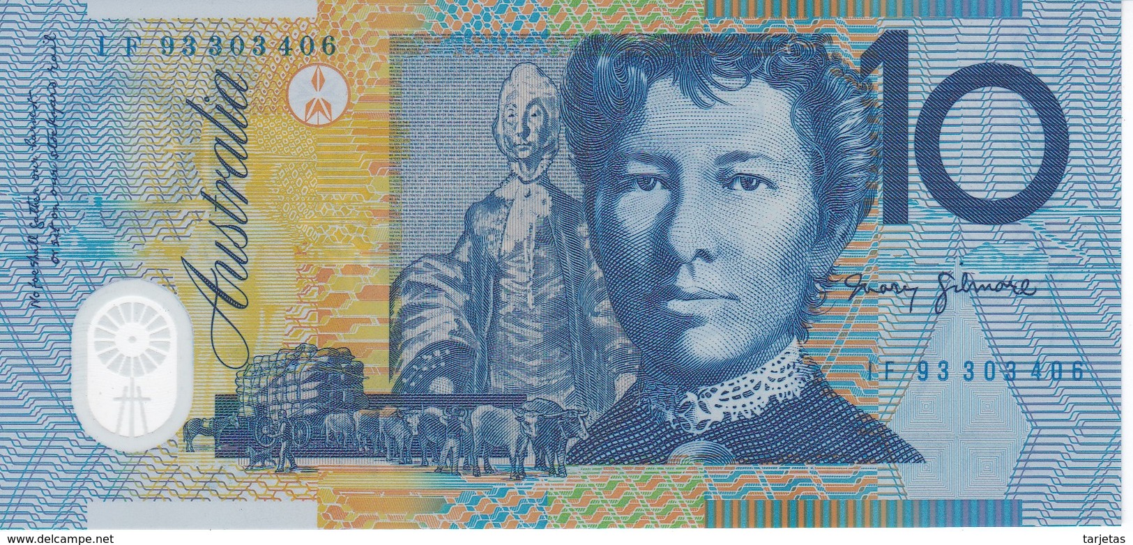 BILLETE DE AUSTRALIA DE 10 DOLLARS DEL AÑO 1993 DE POLIMERO CALIDAD EBC (XF) (BANKNOTE) - 2005-... (billetes De Polímero)