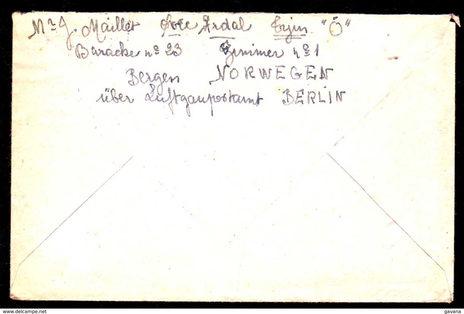 STO En Norvège - Censure Militaire - OVRE-ARDAL Du 13/08/43 - Lettres & Documents