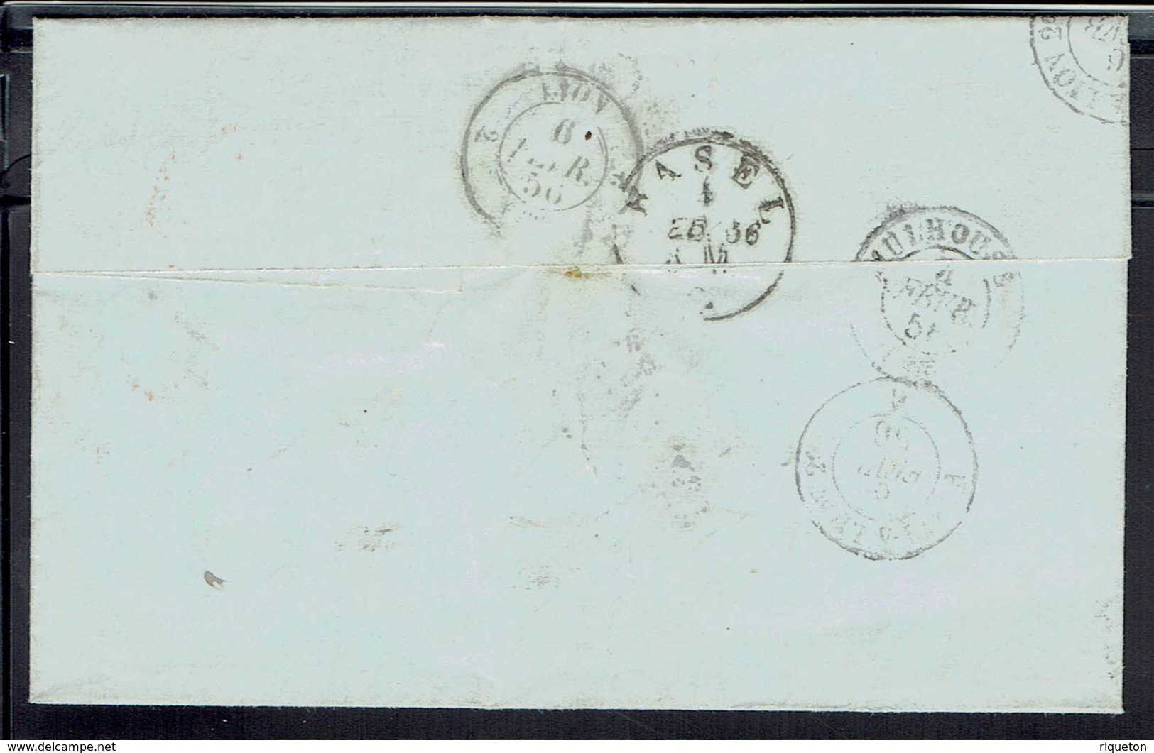 Suisse - Lettre De Biasca Du 2 Février 1856, Port Dû, Taxe Manuscrite 4 Décimes, Pour Lyon - B/TB - - Covers & Documents