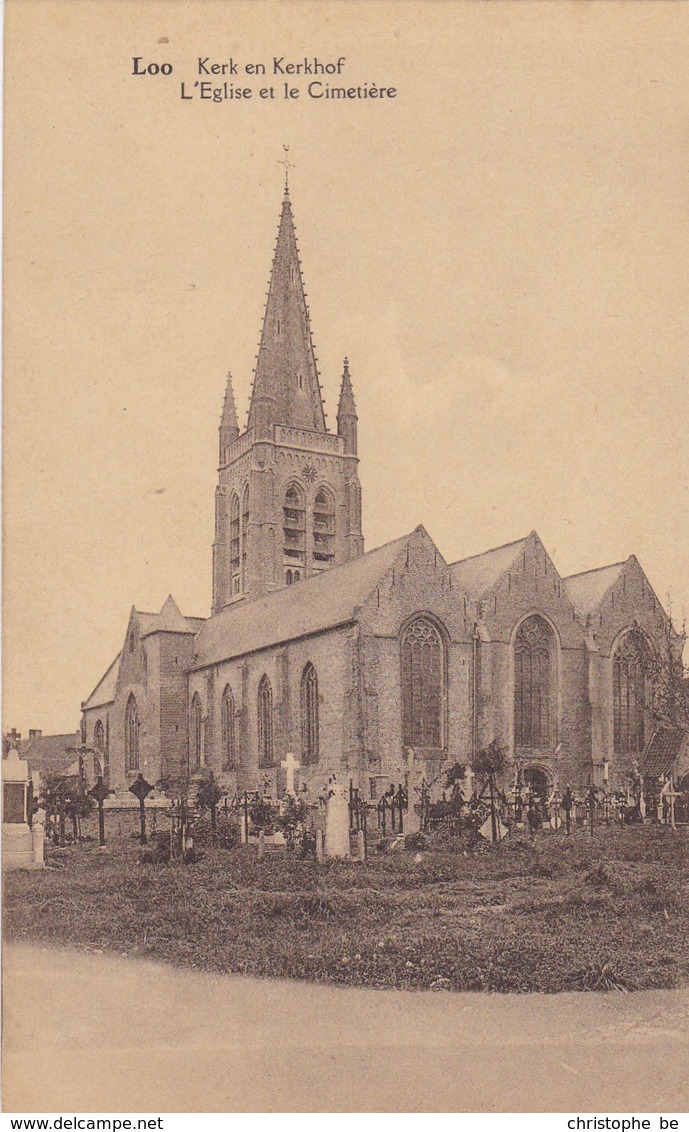 Loo, Kerk En Kerkhof (pk64863) - Lo-Reninge