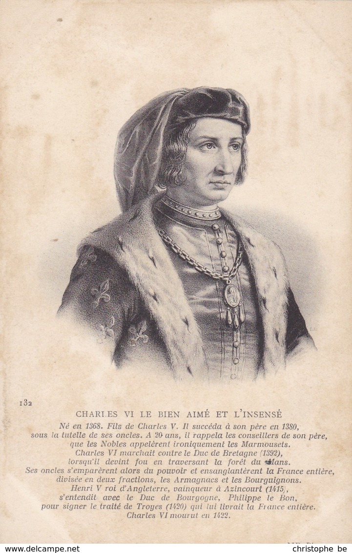 Charles VI Le Bien Aimé Et L'insensé (pk64867) - Personajes Históricos