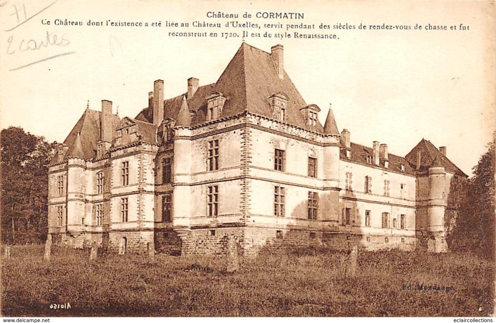 Cormatin          71        Le Château       2 Cartes          ( Voir Scan) - Sonstige & Ohne Zuordnung