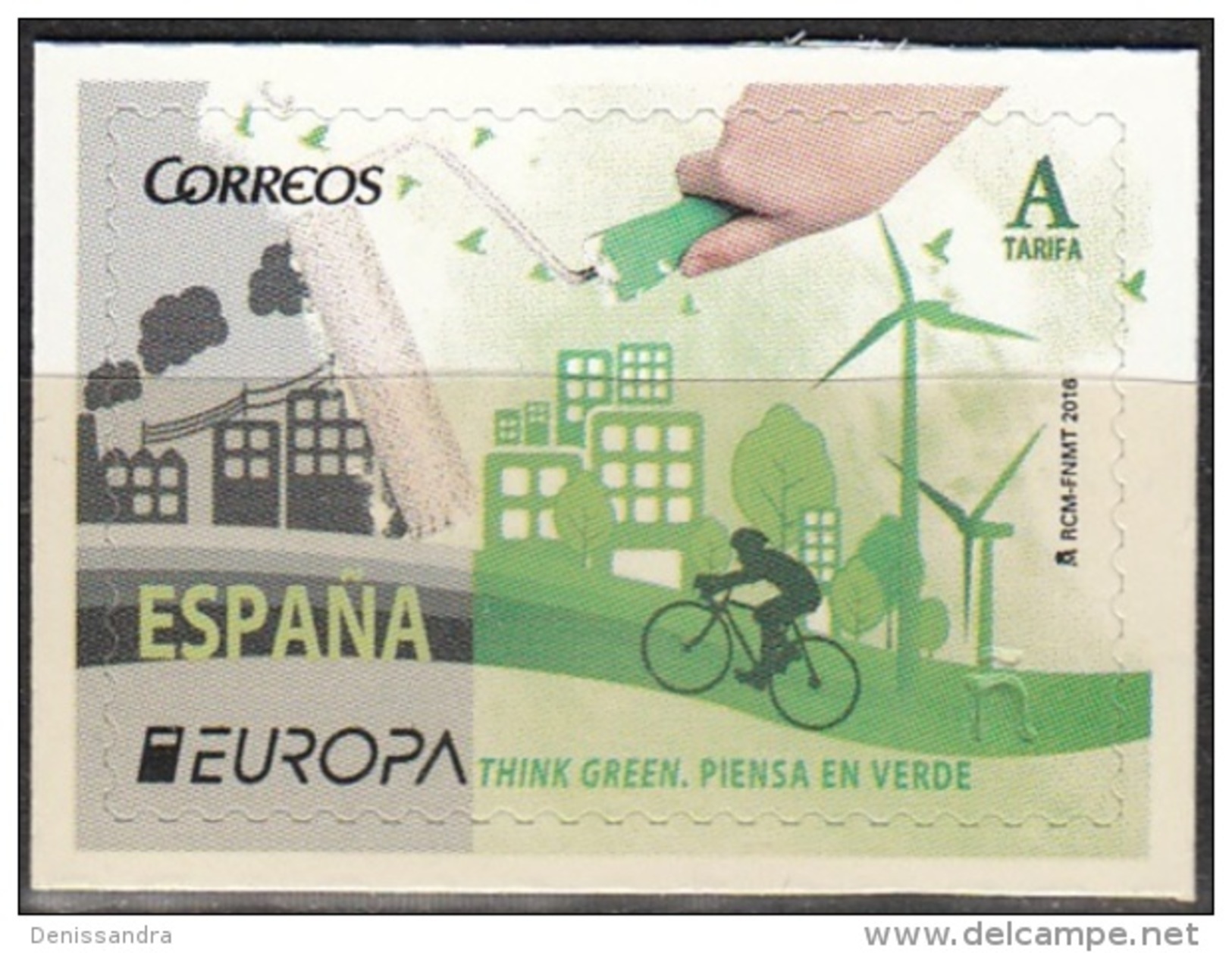 España 2016 Yvert 4772 Neuf ** Cote (2017) 1.40 Euro Europa CEPT Pensez En Vert - Neufs