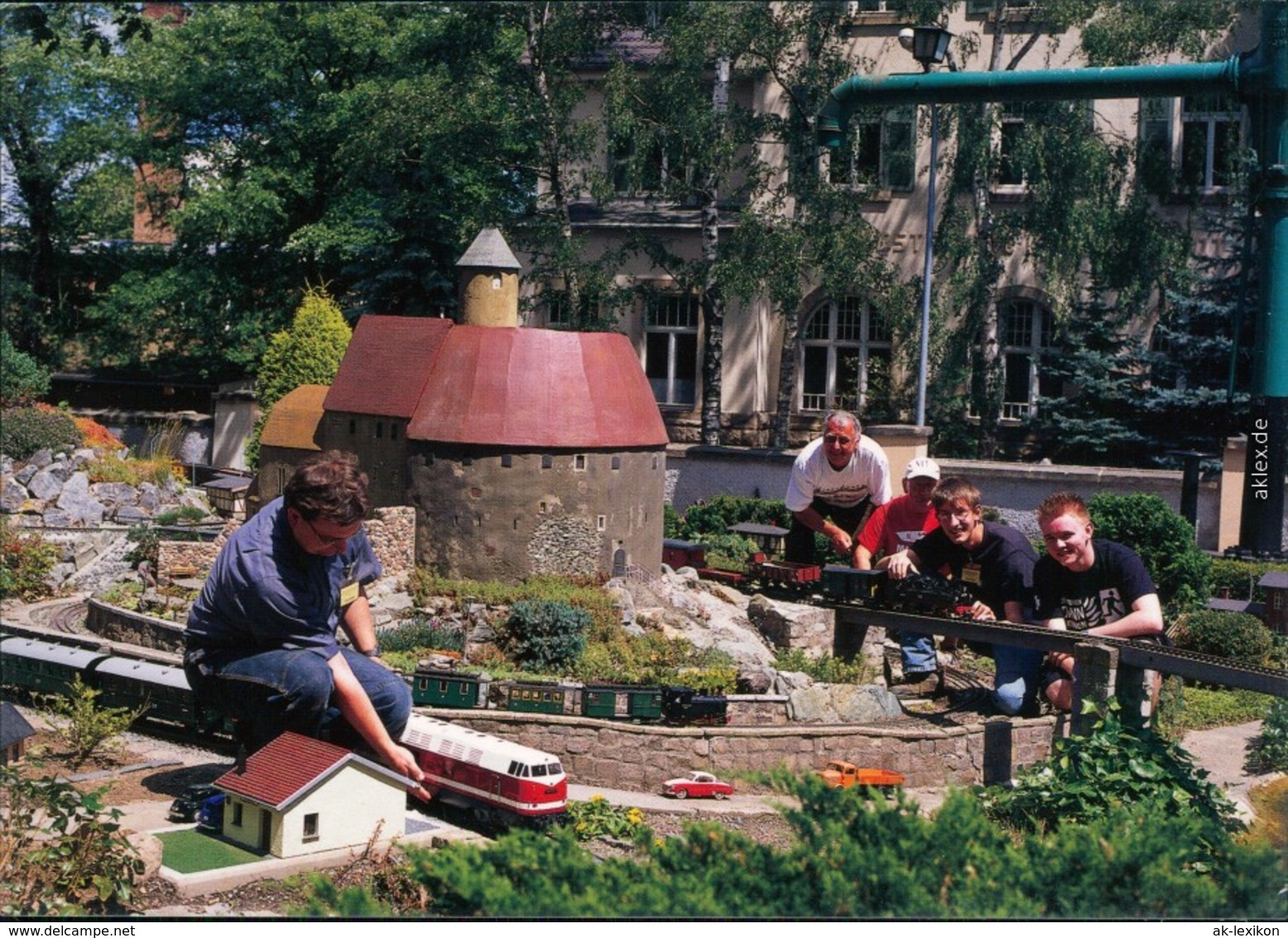 Ansichtskarte Werdau Modelleisenbahn - Großes Gartenbahntreffen 1995 - Werdau