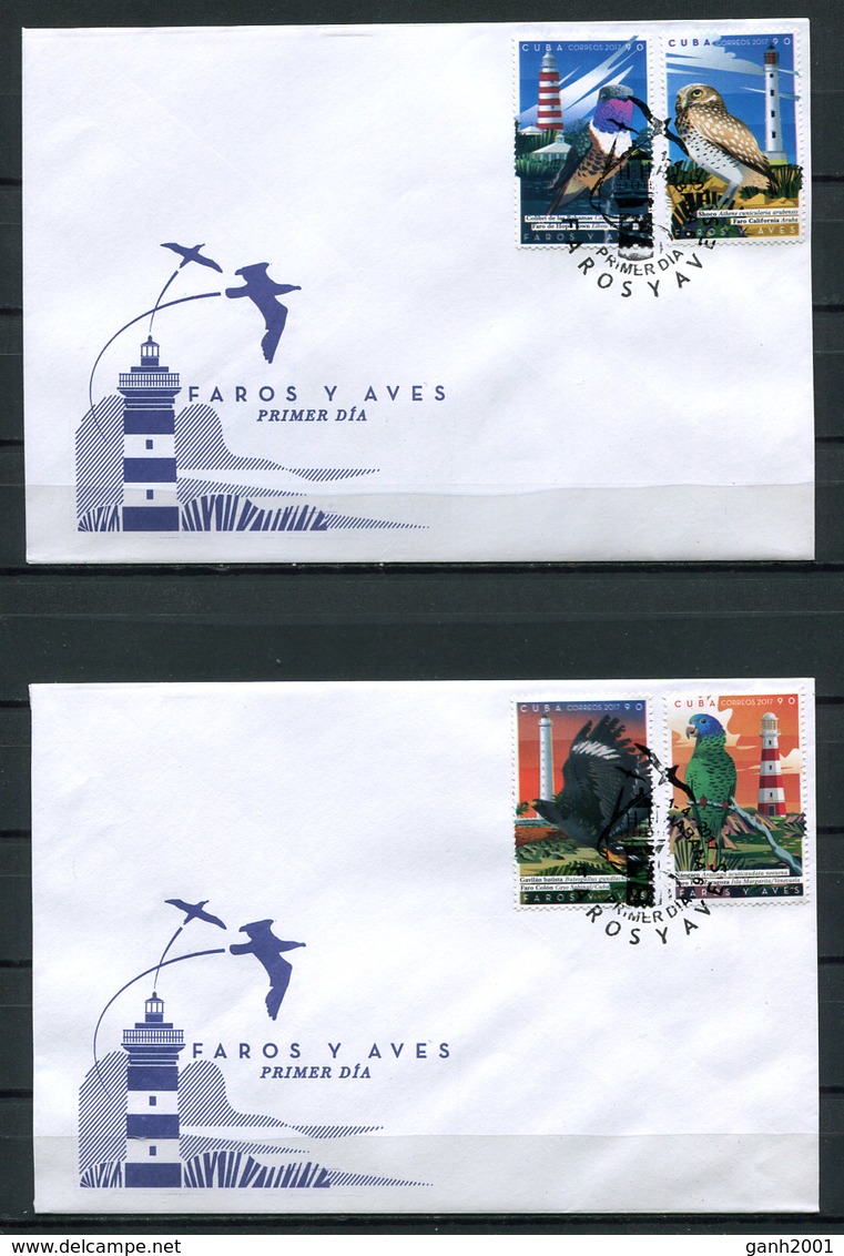 Cuba 2017 / Lighthouses Birds FDC SPD Aves Faros Vögel Uccelli / Cu6106  C-40 - Altri & Non Classificati