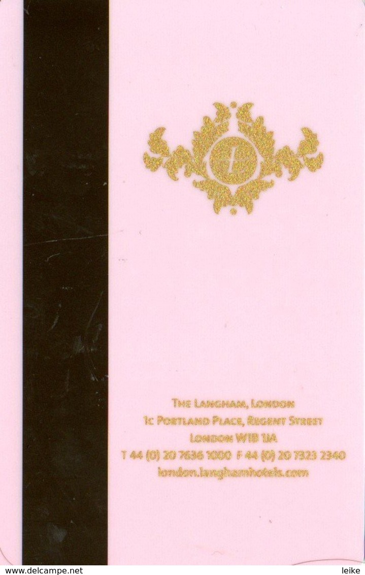 The-Langham-Hotel-London[1733]----key Card, Room Key, Schlusselkarte, Hotelkarte - Hotelkarten