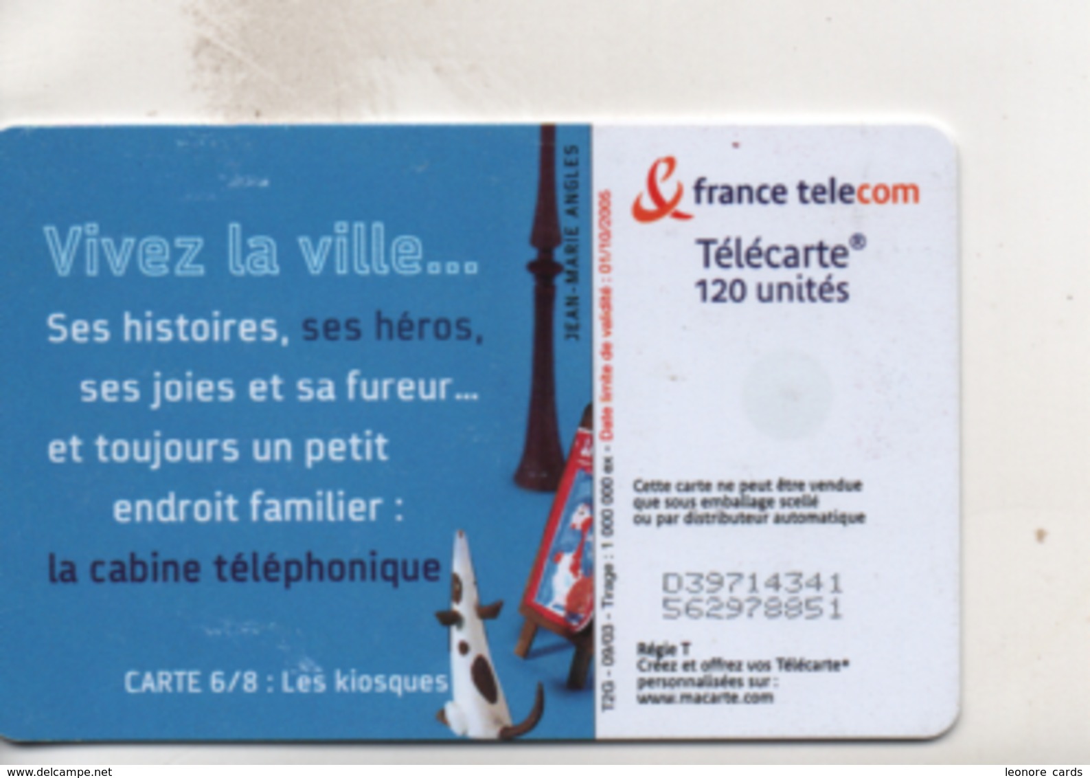 Télécartes.Vivez La Ville N° 6 Les Kiosques - 2003