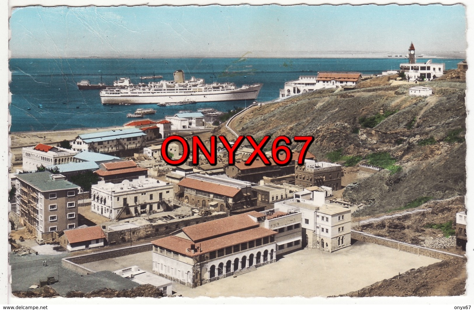 ADEN (Yémen) Post Office Bay- Tower Clock-Steamer Point -  RARE -  VOIR 2 SCANS - - Jemen