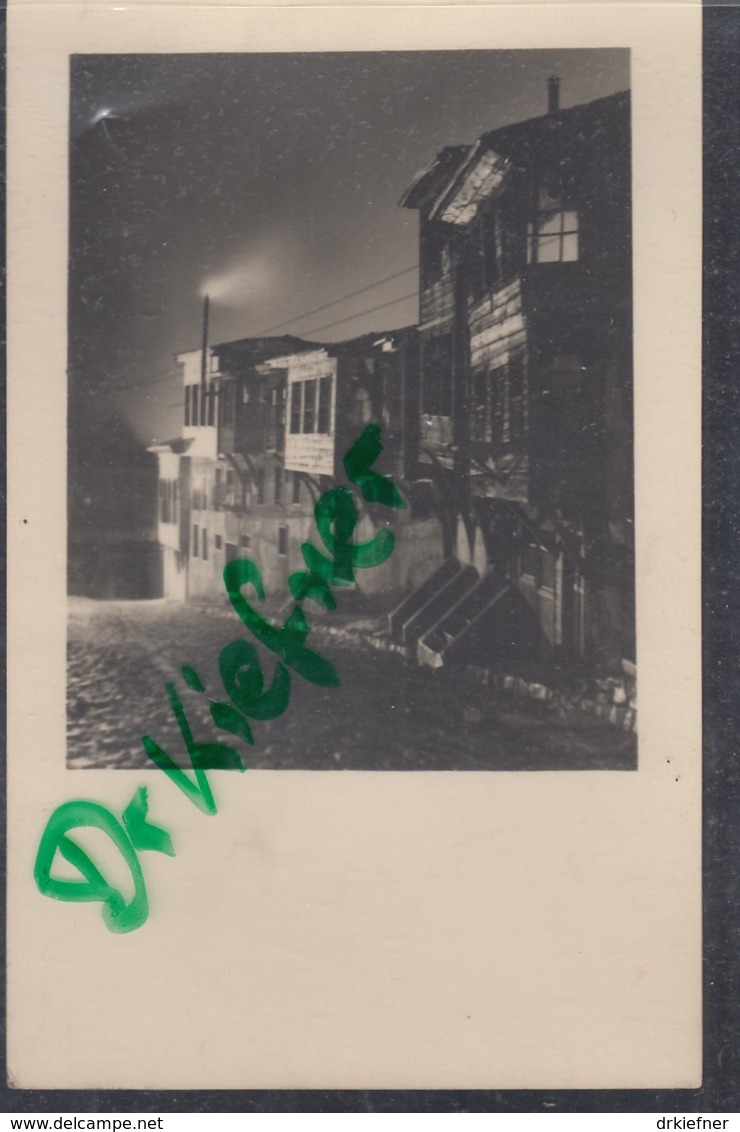 TÜRKEI  ISTANBUL (Konstantinopel), Gasse Im Lichtschein Bei Nacht, Foto Um 1930 - Turquie