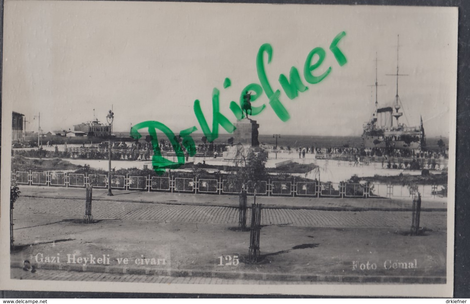 TÜRKEI  IZMIR (Smyrna), Atatürk-Denkmal,, Platzt Der Republik, Foto Um 1932 - Türkei