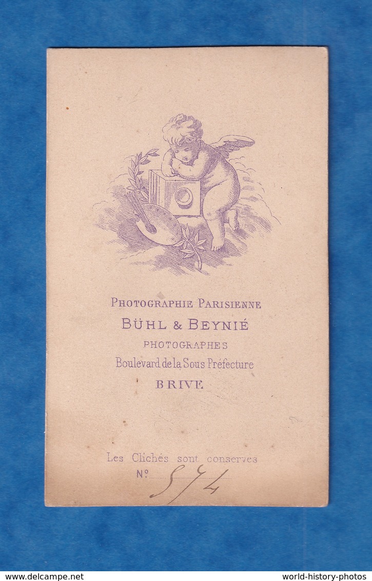 Photo Ancienne CDV Vers 1870 - BRIVE - Portrait Du Docteur CALVET - Photographe BÜHL & BEYNIE - Corrèze - Anciennes (Av. 1900)