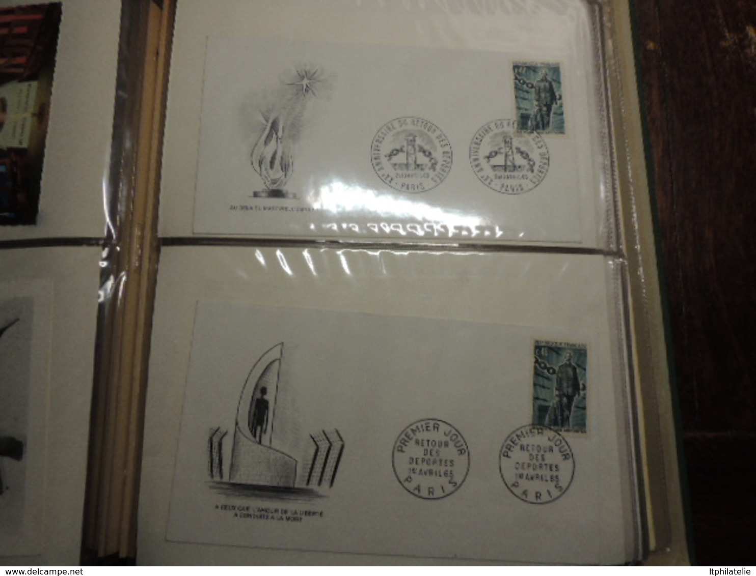 COLLECTION FRANCE    LIBERATION DEGAULLE RESISTANCE CAMP DE CONCENTRATION  FDC  DIVERS DOCUMENTS ET CARTES  LUXE