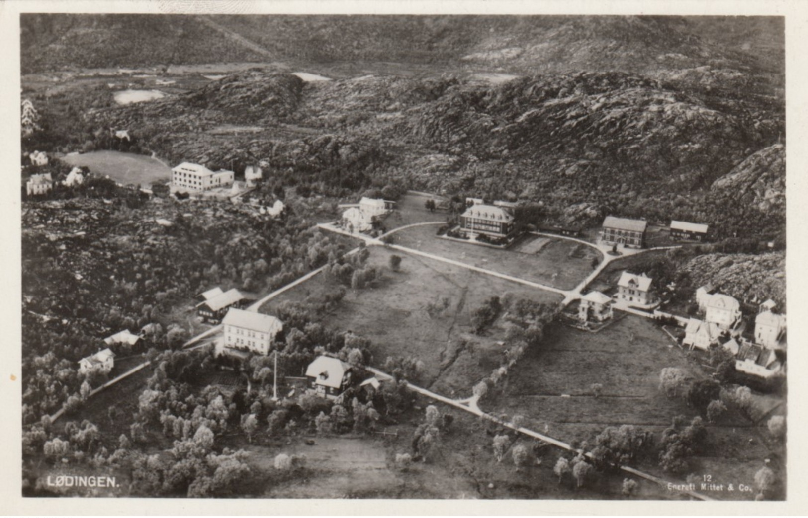 RP: LODINGEN , Norway , 1930s ; Air View - Norway