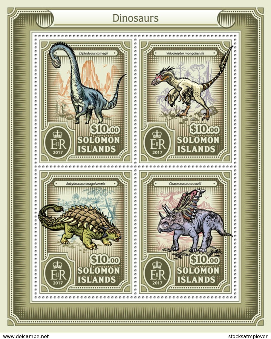 Solomon Islands 2017 Dinosaurs - Solomon Islands (1978-...)