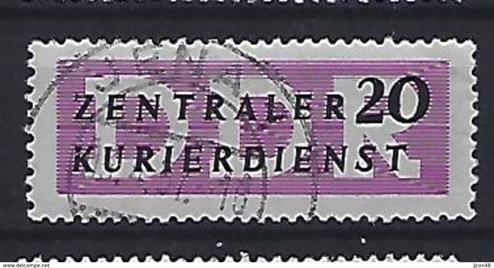 Germany (DDR) 1956 Dienstmarken Fur Den ZKD (o) Mi.7 - Oblitérés