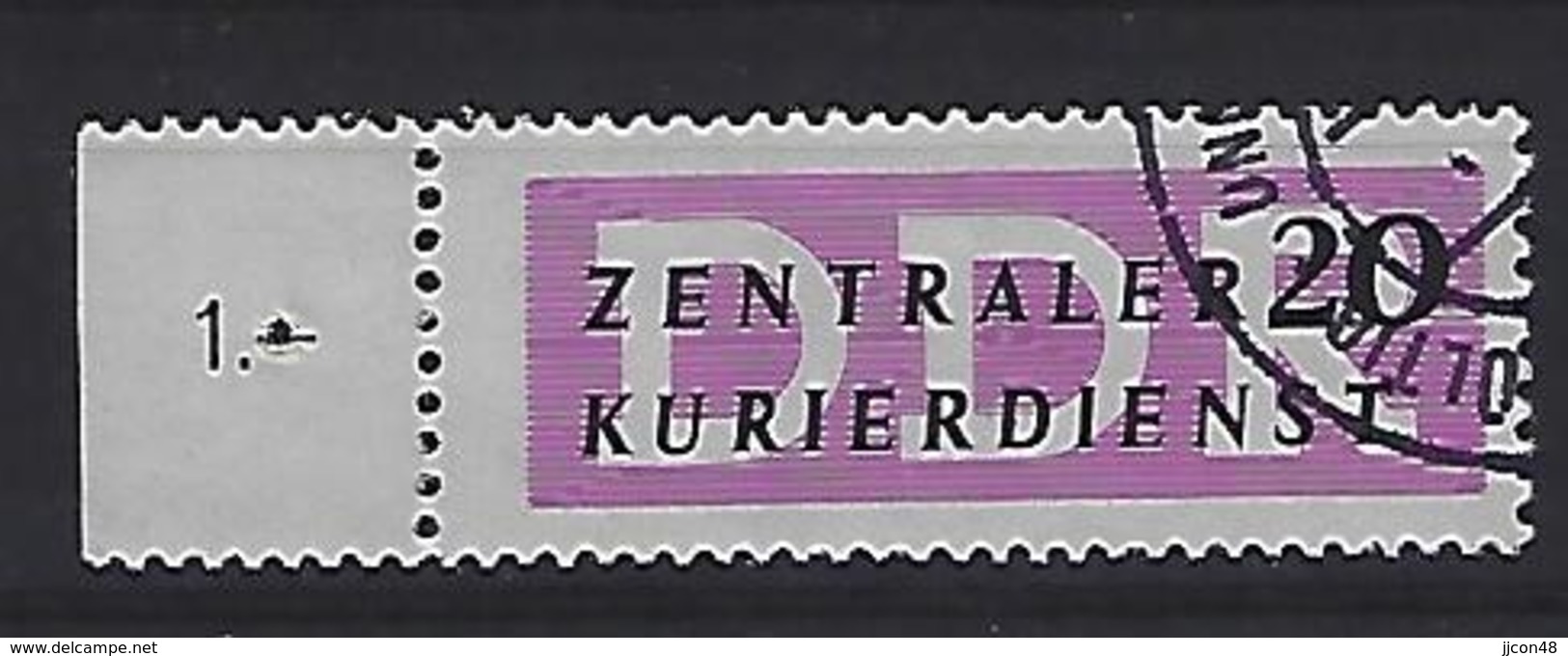 Germany (DDR) 1957 Dienstmarken Fur Den ZKD (o) Mi.II - Oblitérés