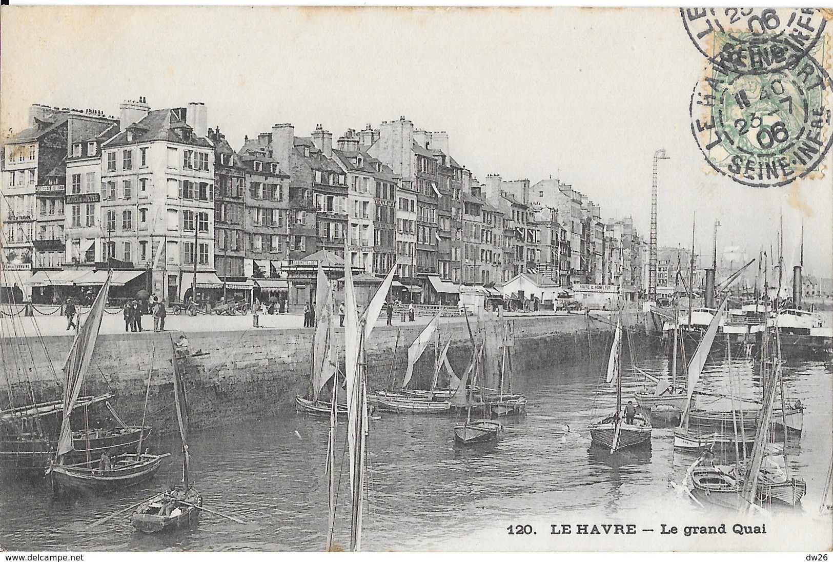 Le Havre - Le Grand Quai, Barques à Voile - Carte N° 120 - Port