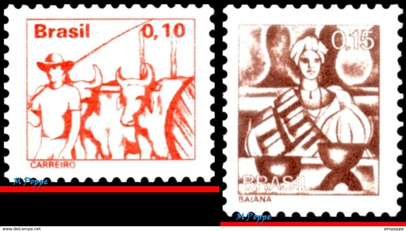 Ref. BR-1441-57 BRAZIL 1976 JOBS, NATIONAL PROFESSIONS,, 1977, 1978, SET COMPLETE MNH 17V Sc# 1441-1457 - Ongebruikt