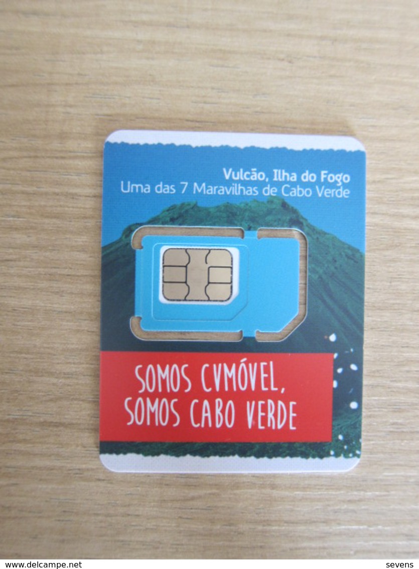 CVMOVEL GSM SIM Card,Volcano,small Size, Fixed Chip - Kaapverdische Eilanden