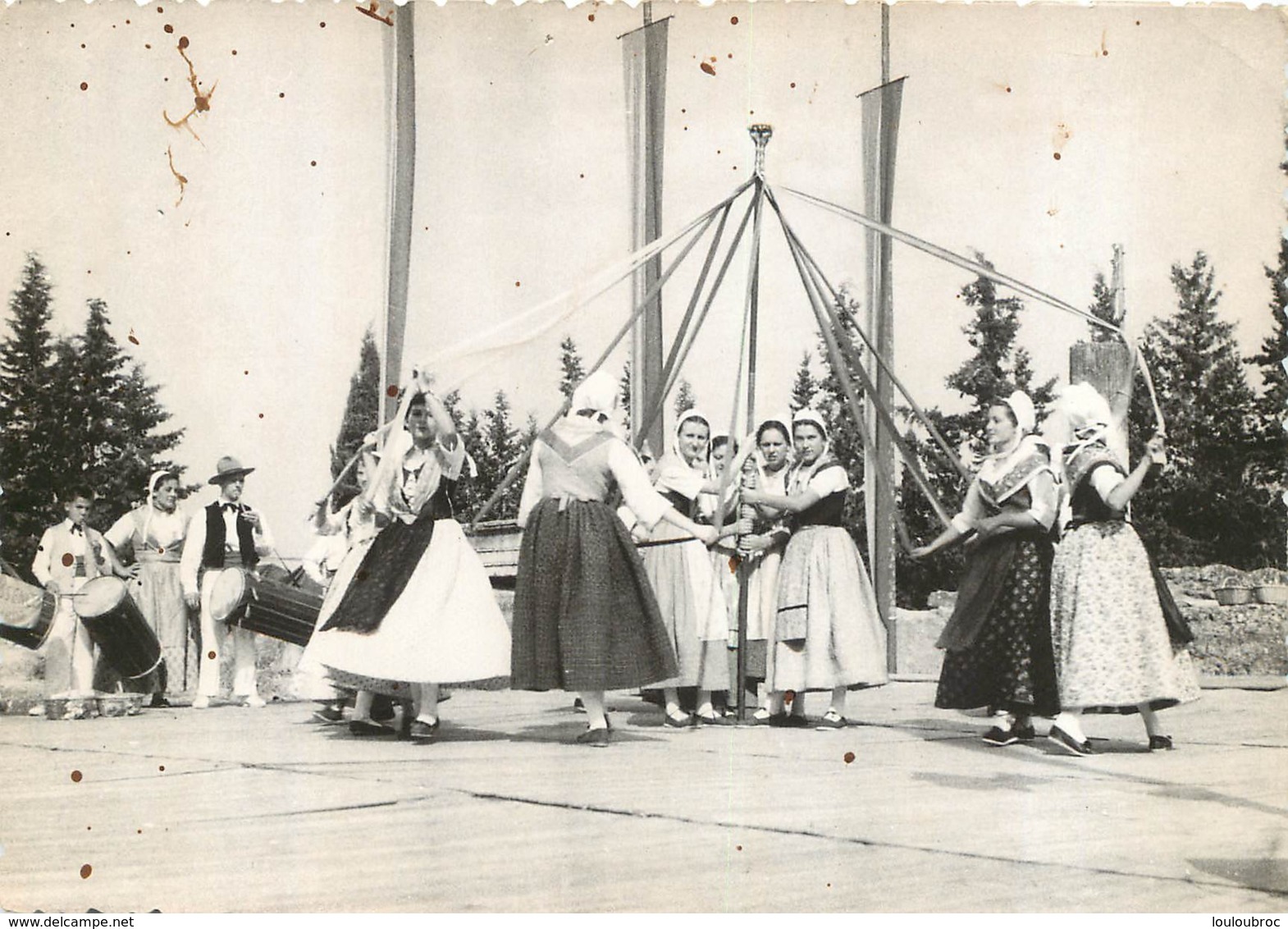 RARE VEDENE CARTE PHOTO GROUPE RENEISSENCO VEDENO PRESIDENTE MME LEA MITAN VOIR LES 2 SCANS - Sonstige & Ohne Zuordnung