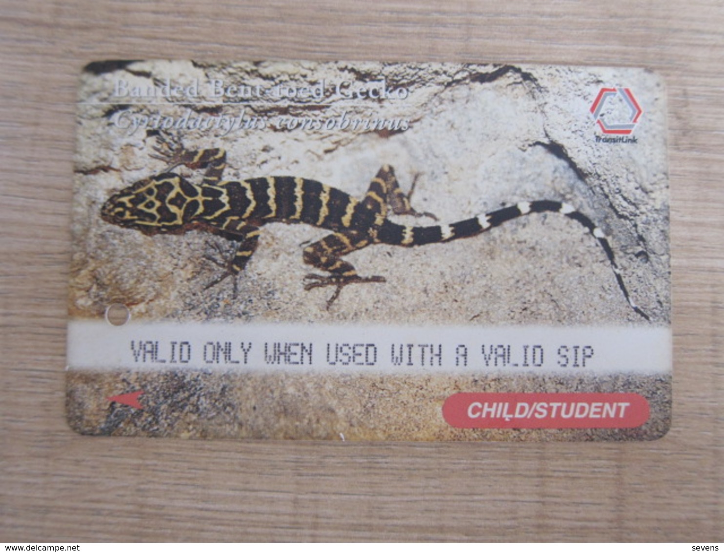 Translink Multi Transport Ticket, Child/Student Farecard, Lizard,used - Singapur