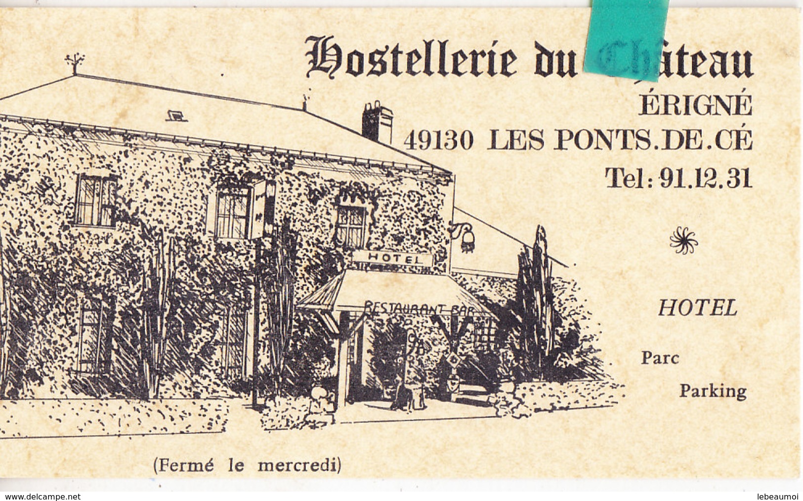 Tin-  49 M & Loire  Carte PUB  ERIGNE / LES PONTS De Cé - Les Ponts De Ce