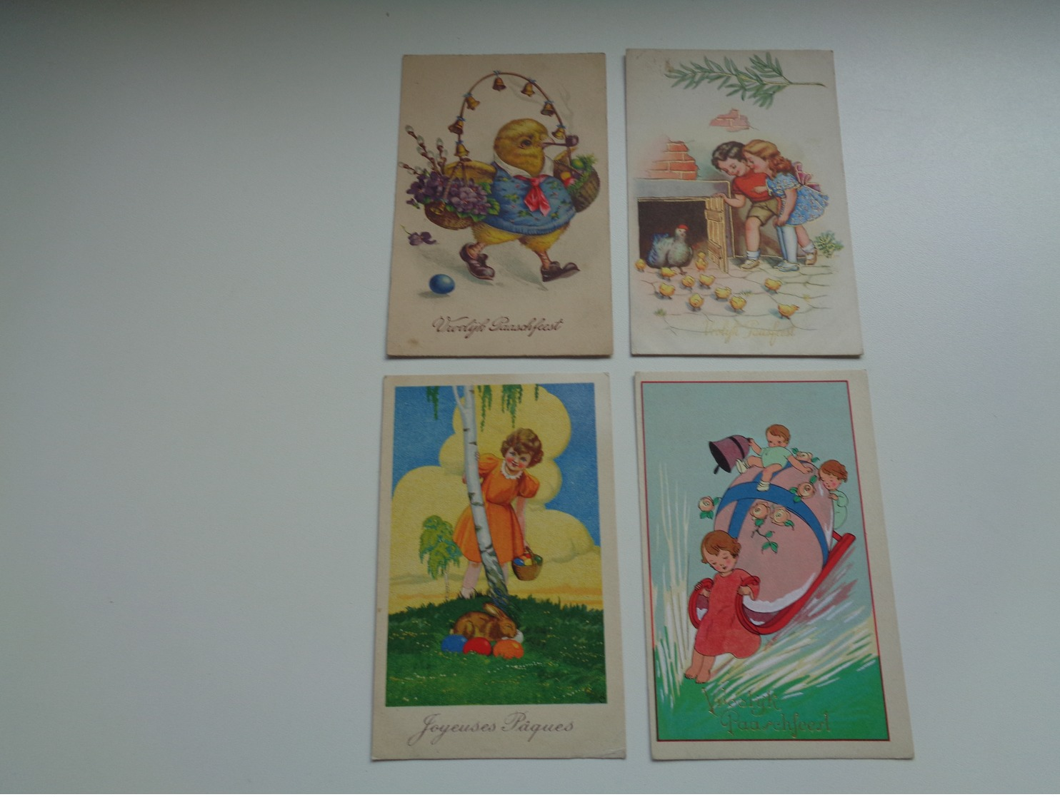 Beau Lot De 50 Cartes Postales De Fantaisie  Pâques    Mooi Lot Van 50 Postkaarten Fantasie  Pasen  - 50 Scans - 5 - 99 Cartes