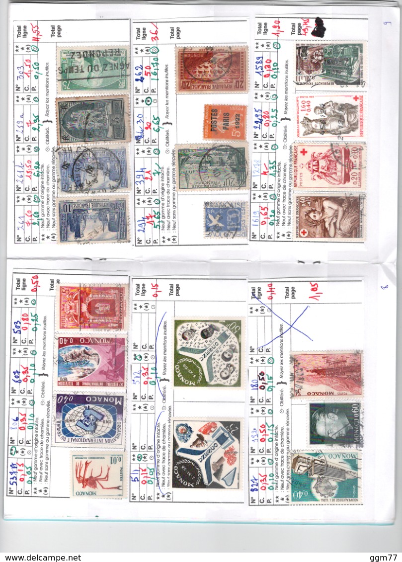 CARNET DE CIRCULATION MONACO & FRANCE   Cote : 380 € environ