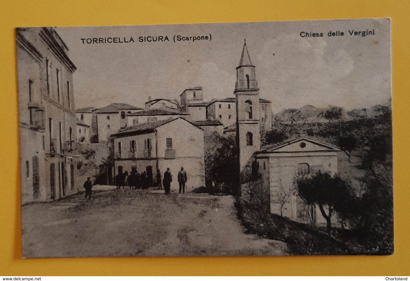 Cartolina Torricella Sicura - Scarpone - Chiesa Delle Vergini - 1903 - Teramo