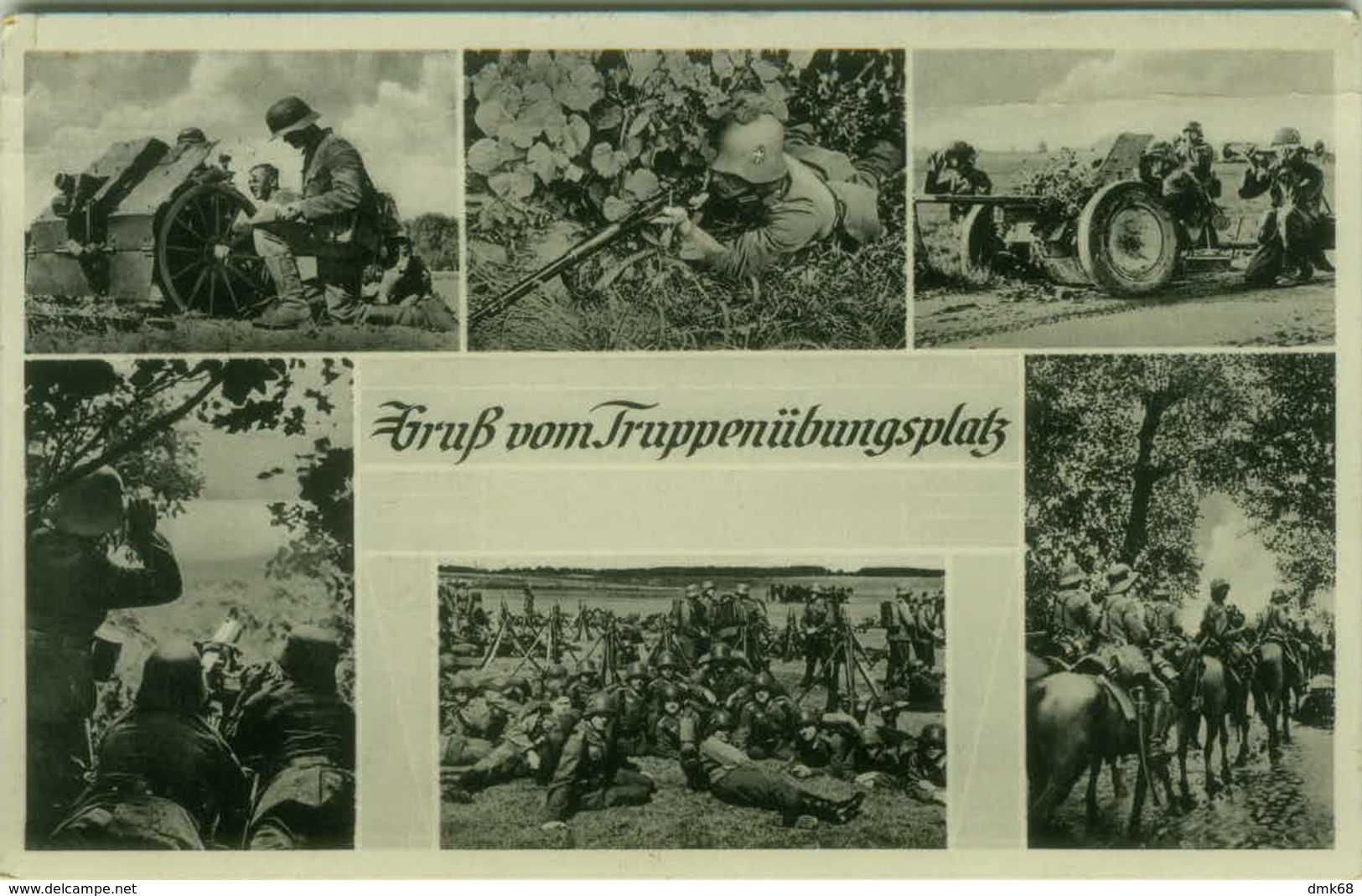 WWII - GRUSS VOM TRUPPENÜBUNGSPLATZ - 4 KP. LD. SCH. BATL. 398 --- MAILED  1940 ( BG6110) - Guerra 1939-45