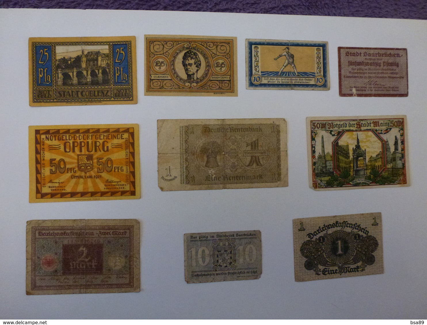 LOT DE 10 BILLETS A IDENTIFIER, VOIR SCAN RECTO-VERSO - Autres & Non Classés