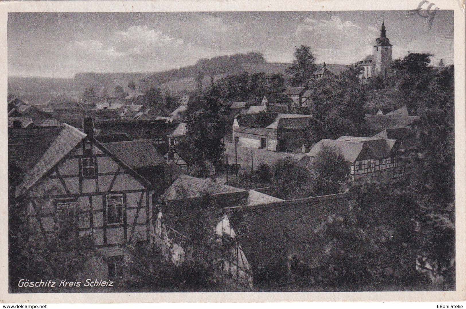 DDR 1952 CARTE POSTALE DE GOSCHITZ ÜBER SCHLEIZ - Storia Postale