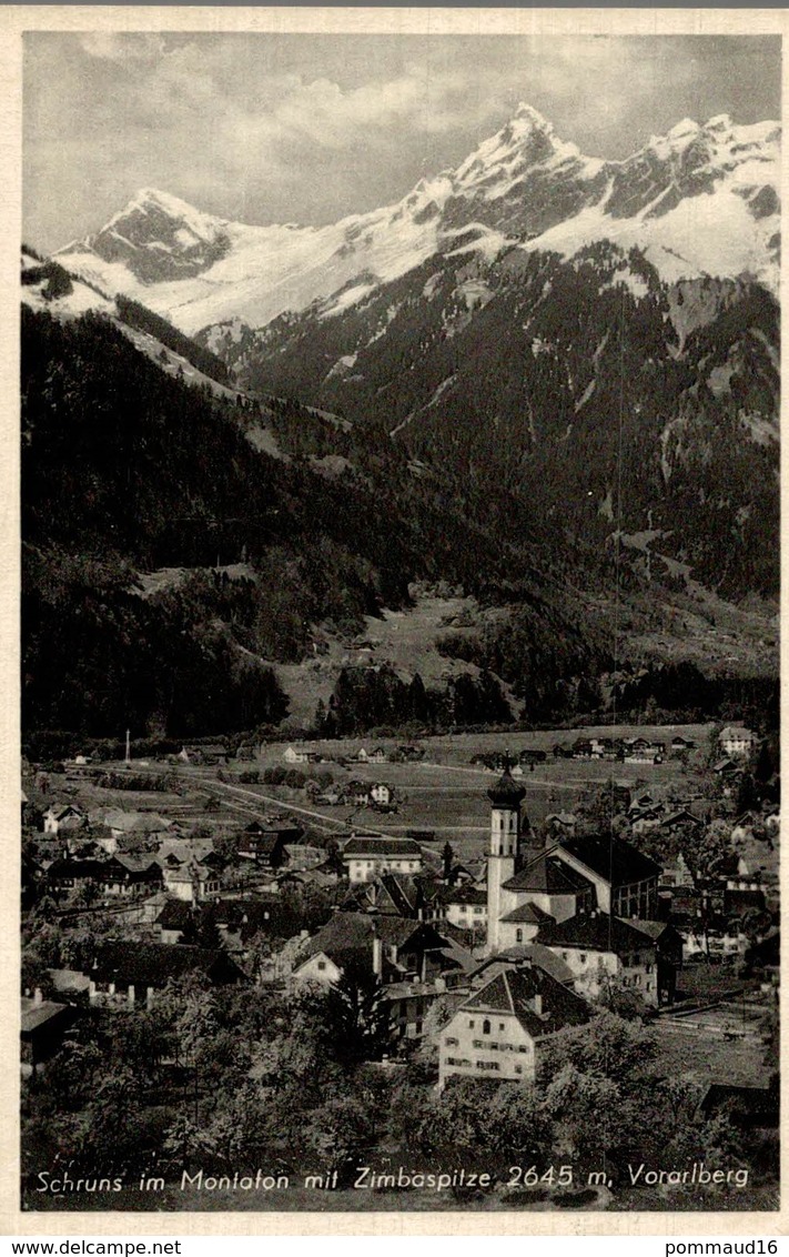 CPSM Schruns Im Montafon Mit Zimbaspitze 2645 M. Vararlberg - Schruns