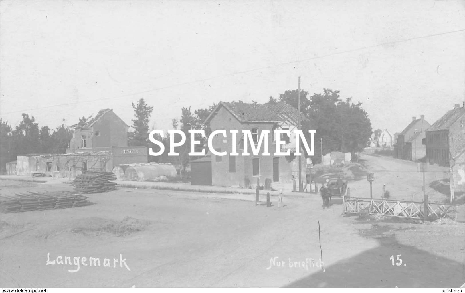 Fotokaart 15 Spoorweg -  Langemark - Langemark-Poelkapelle