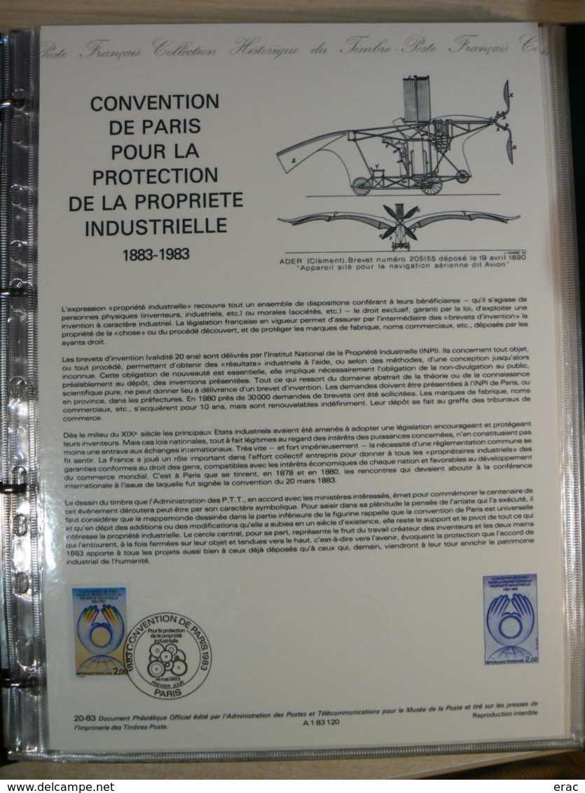 FRANCE - Documents Officiels de la Poste - 1982, 1983, 1984 - Trois classeurs