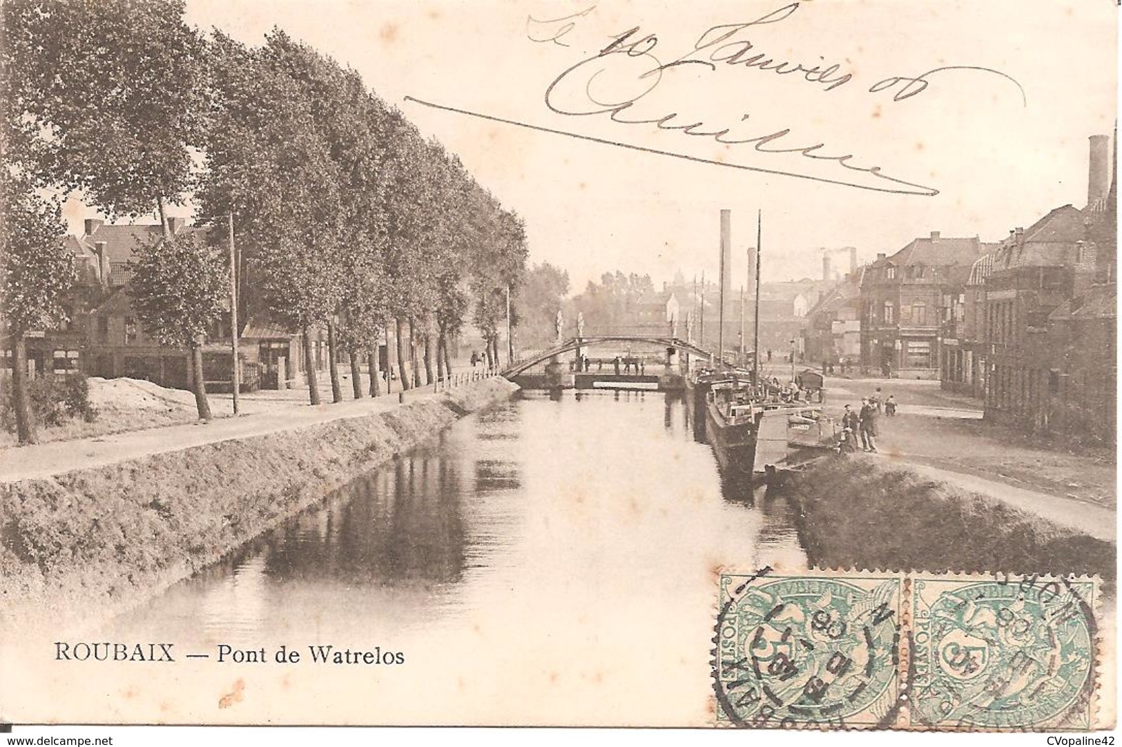 ROUBAIX (59) Pont De Watrelos En 1906 - Roubaix