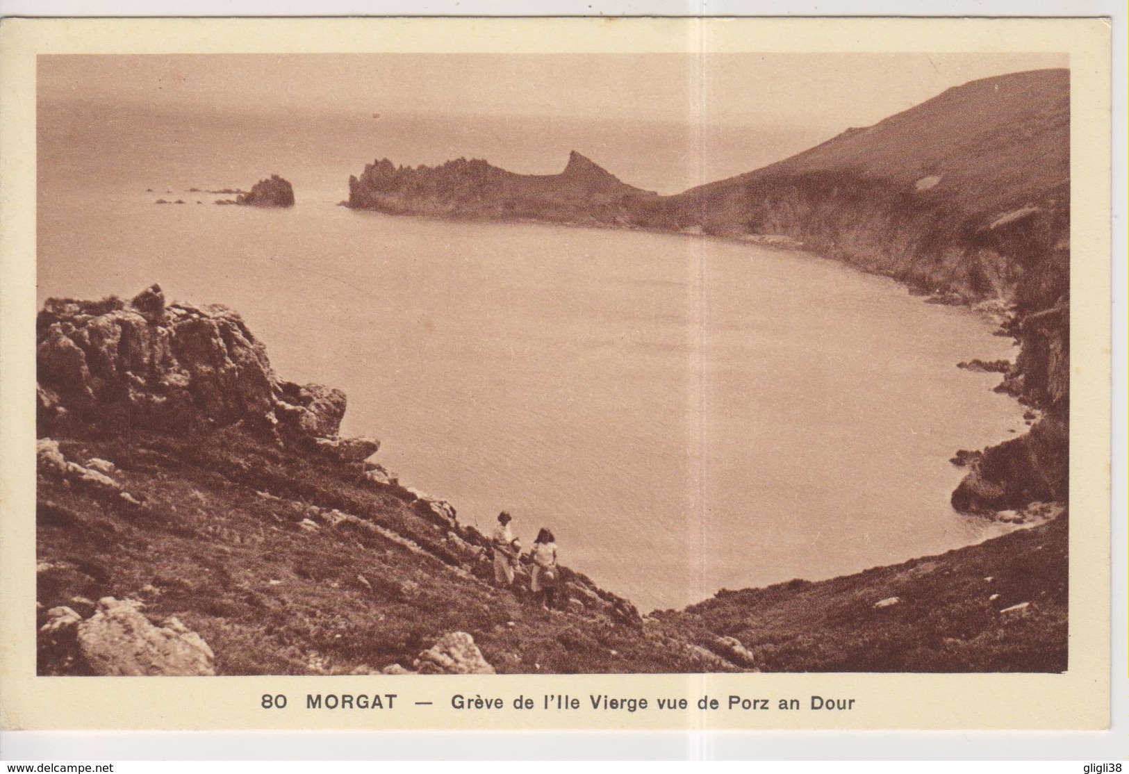 CPA-29-Finistère- MORGAT- Grève De L'Ile Vierge Vue Du Porz An Dour- - Morgat