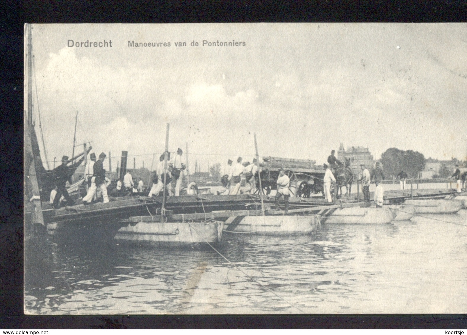 Dordrecht - Manoeuvres Pontonniers - 1907 - Langebalk 3 - Dordrecht