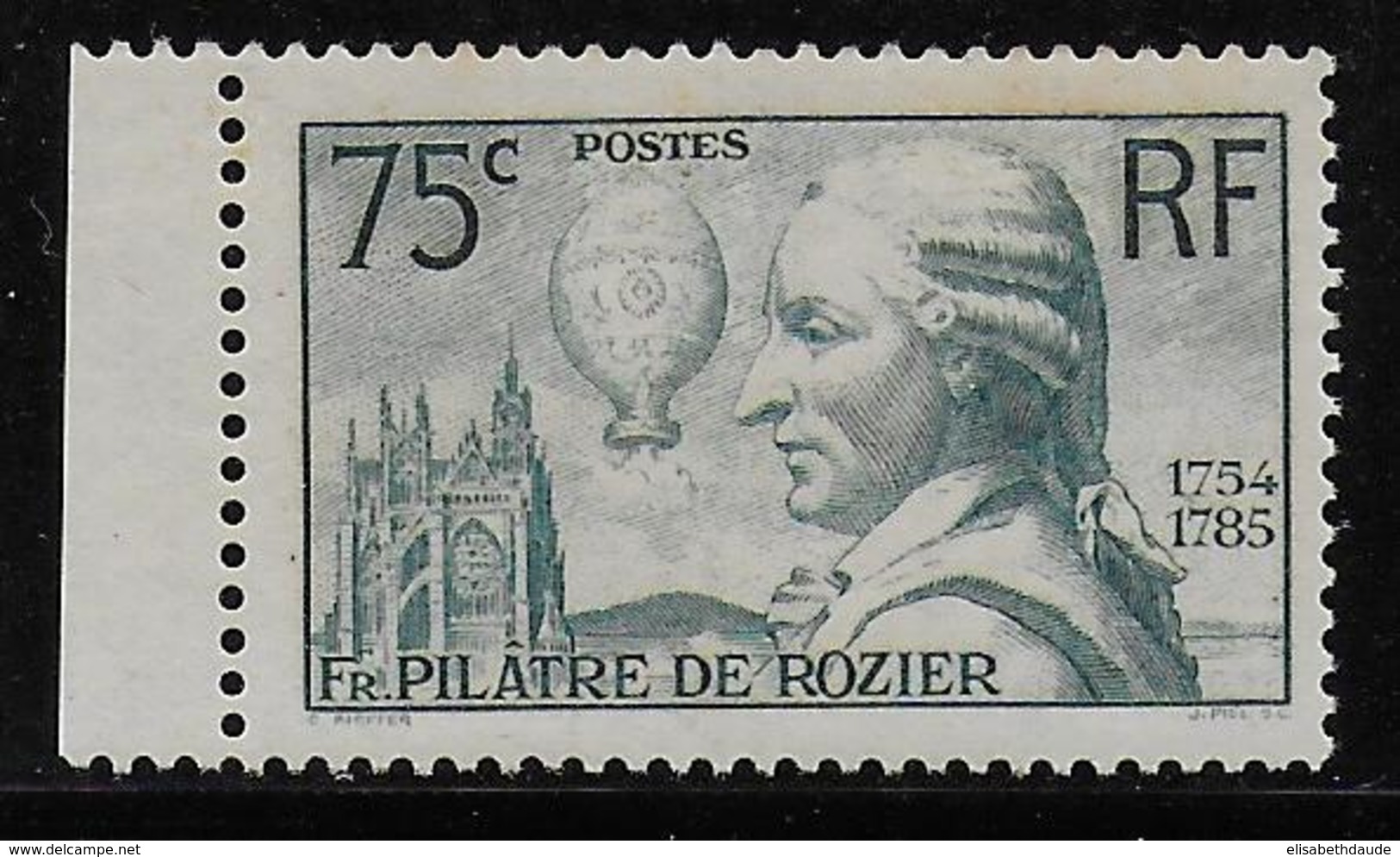 1936 - YVERT N° 313 ** MNH  - COTE = 45 EUR. - Nuovi