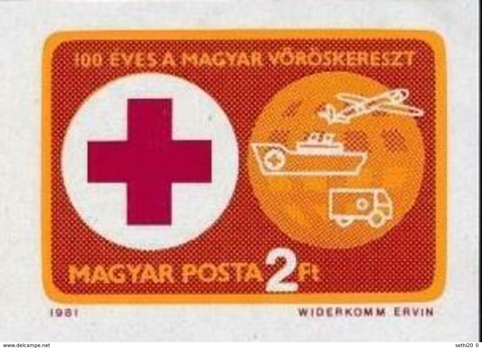 Hongrie 1981 Red Cross Croix Rouge Imperf MNH - Prix Nobel