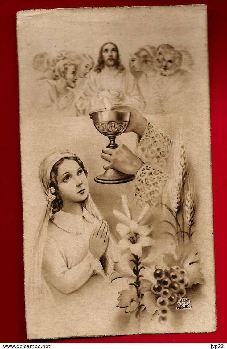 Image Pieuse Religieuse Holy Card Communion J. Montba Montla ? 11-08-1940 - Devotion Images