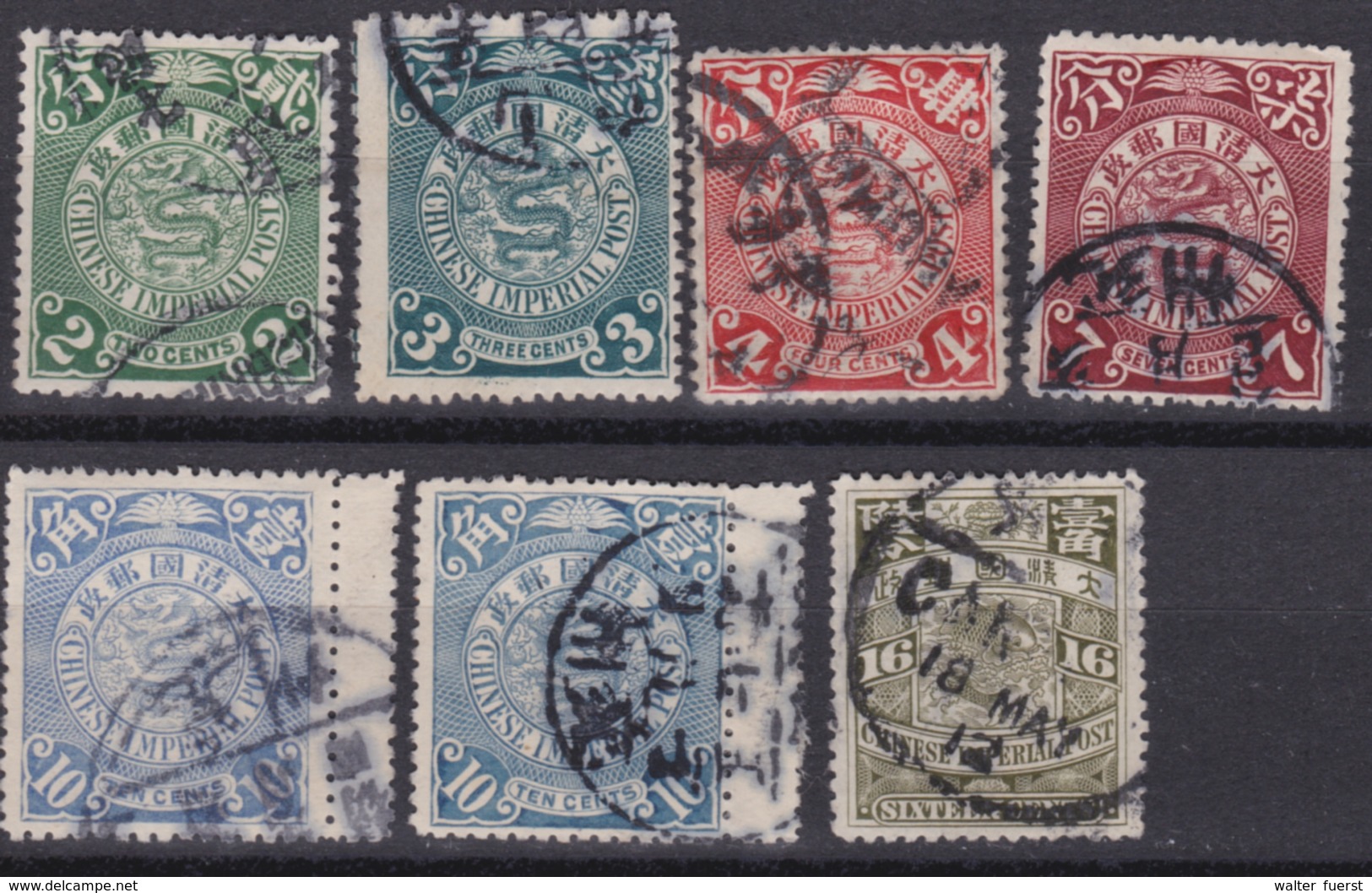 CHINA 1905 - 1909, Regular Issue (various Perforations), Serie (- 5 C.), Used - Gebraucht