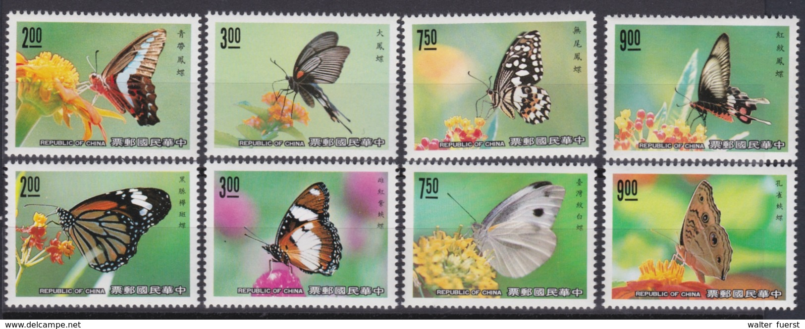 TAIWAN 1989-1990, "Butterflies", 2 Series Unmounted Mint - Collections, Lots & Séries