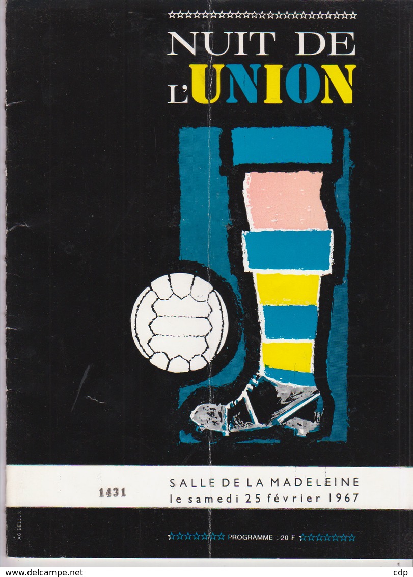 Union St Gilloise  1967 - Programmes