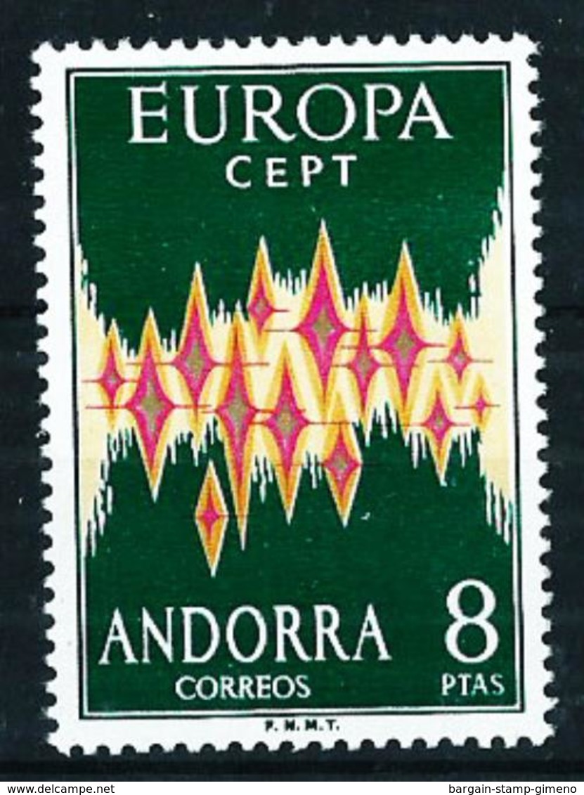 Andorra Española Nº 72 Nuevo Cat.115€ - Neufs